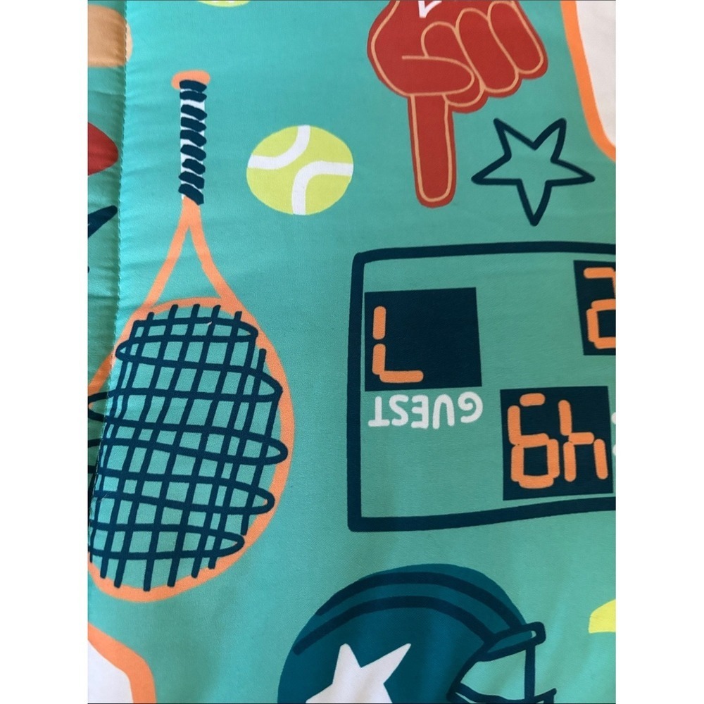The Big One Kids Full/Queen 3-Piece Comforter Set Boys: Rory Sports Icons NEW - Picture 9 of 12